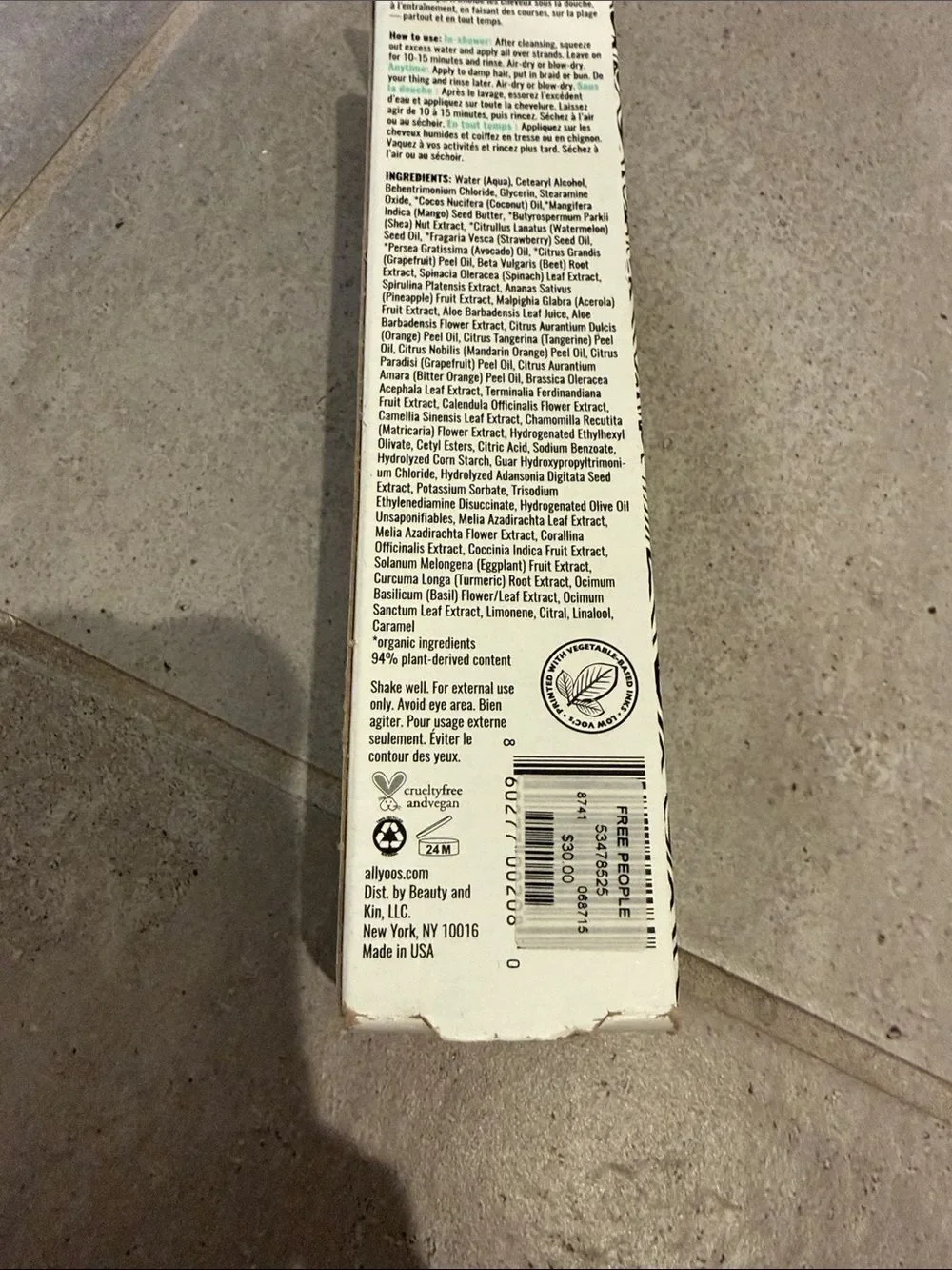 Sephora allyoos Juice Drench Hair Treatment - White & Teal Accents